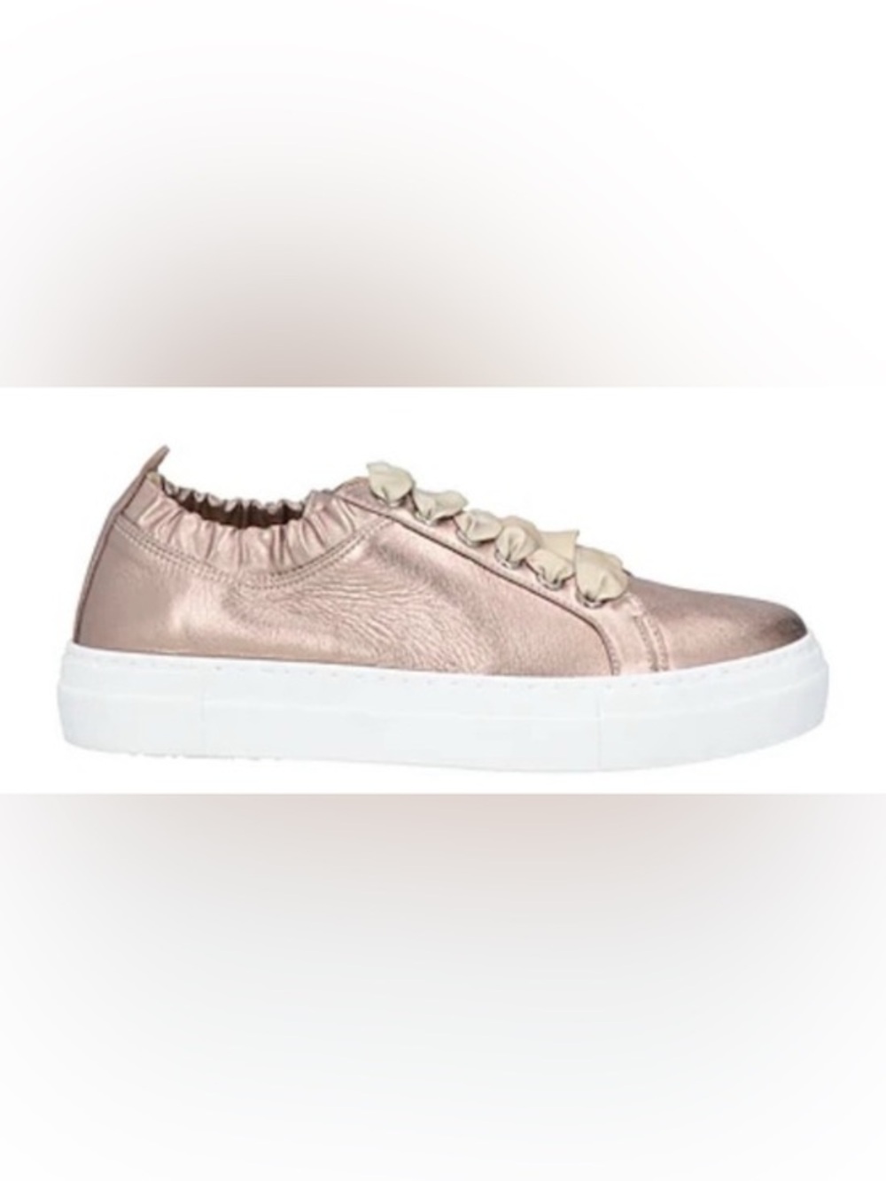 Wave Bronze/Rose GdMetallic Sneakers with Ribbon Laces - Size 6